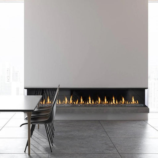 Montigo Prodigy 8' Bay: Sleek, zero-clearance fireplace for modern settings.