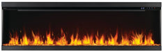 Energy-efficient Eco mode in Napoleon Astound 74 electric fireplace.