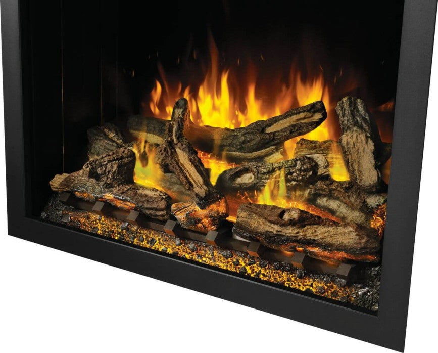 Eco mode ensures energy efficiency in Elevation electric fireplace.