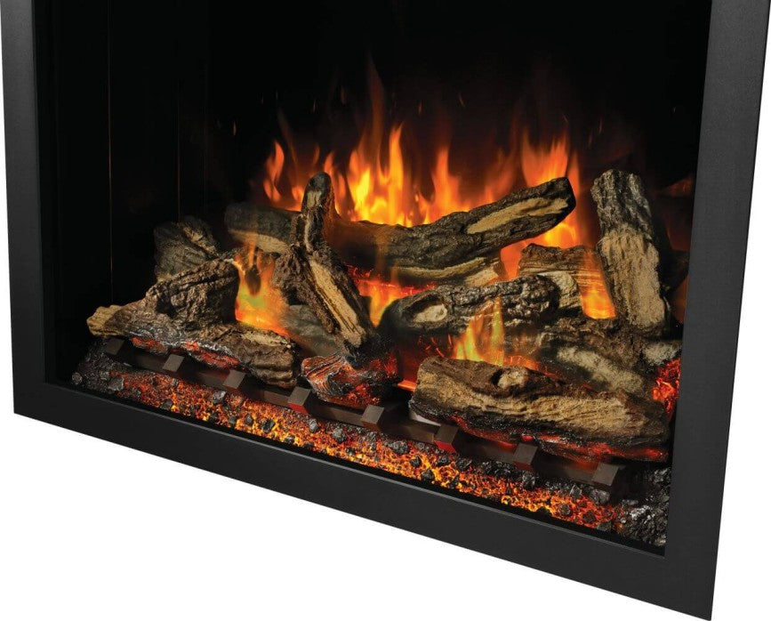 Adjustable heat and color settings personalize your living space.