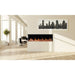 Luminex 65 electric fireplace showcasing customizable LCD flame visuals.
