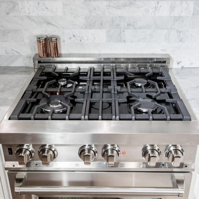 ZLINE 30" Professional Dual Fuel Range in Stainless Steel, RA30