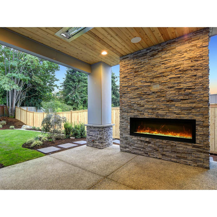 Remii Wall Mount 74" Indoor/Outdoor Electric Fireplace