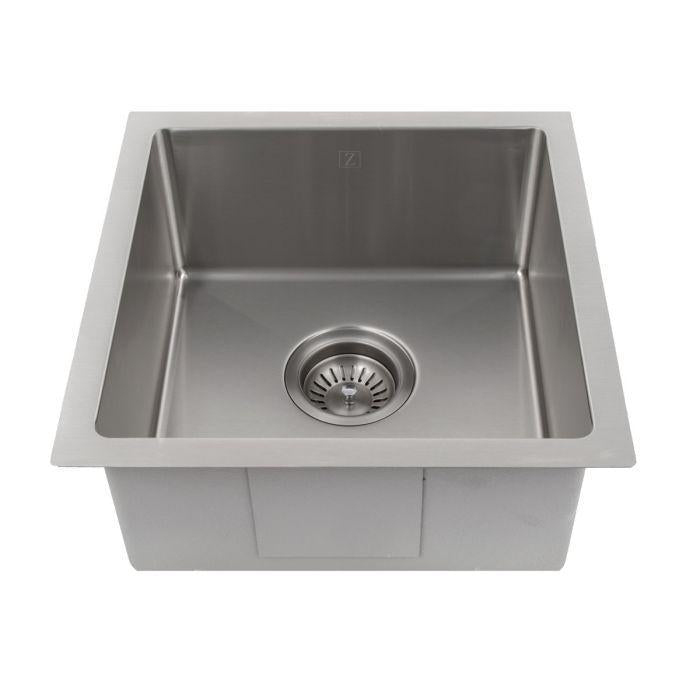 ZLINE 15" Boreal Undermount Single Bowl Bar Kitchen Sink in Stainless Steel, SUS-15