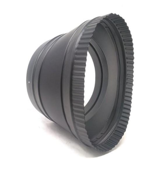 Majestic 8" x 5.5" Oval to Round Offset Adapter