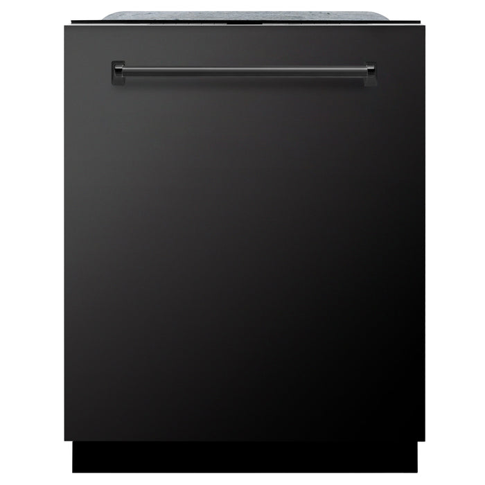 ZLINE 24" Monument Series Dishwasher with Top Control in Black Stainless Steel, DWMT-BS-24