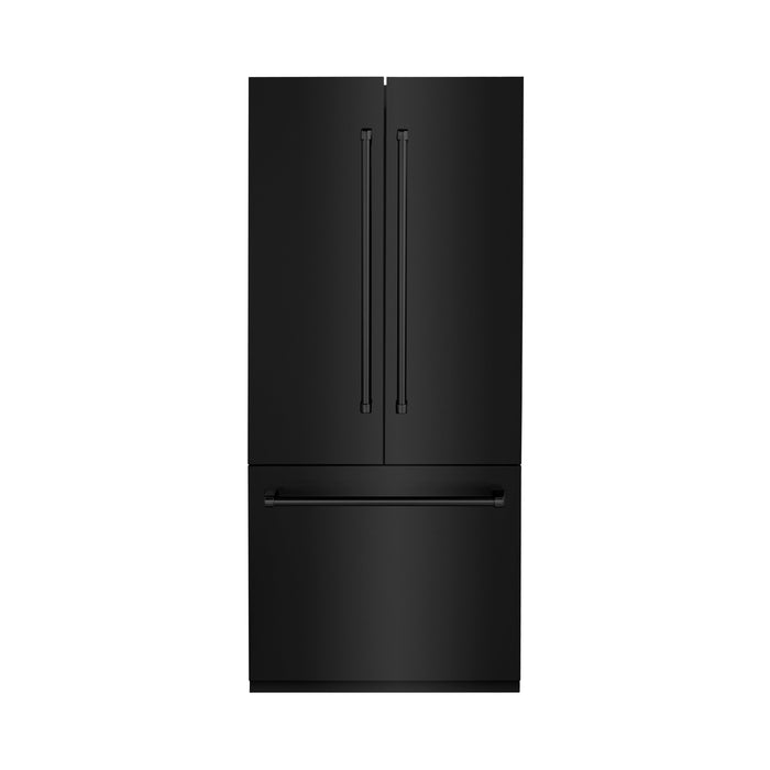 ZLINE 36" Built-In Refrigerator in Black Stainless Steel, RBIV-BS-36
