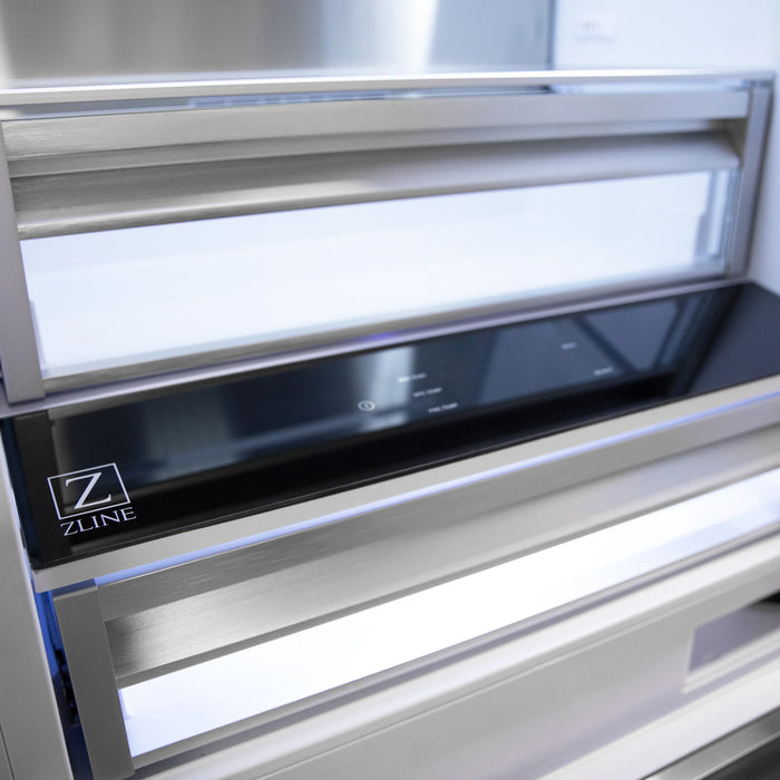 ZLINE 30" Panel Ready Built-In 2-Door Bottom Freezer Refrigerator, RBIV-30