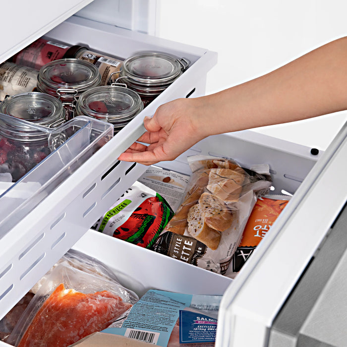 ZLINE 30" Built-In 2-Door Bottom Freezer Refrigerator in DuraSnow® Stainless Steel, RBIV-SN-30