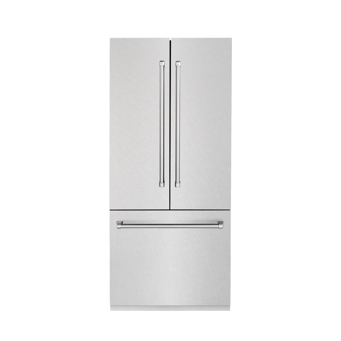 ZLINE 36" Built-In Refrigerator in DuraSnow® Stainless Steel, RBIV-SN-36