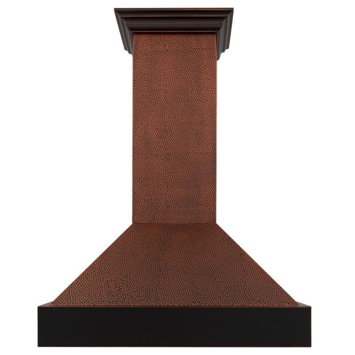 ZLINE 30" Wall Mount Range Hood in Hand-Hammered Copper Finish, 655-HBXXX-30