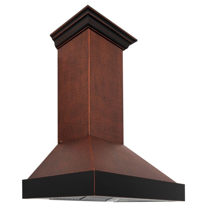 ZLINE 30" Wall Mount Range Hood in Hand-Hammered Copper Finish, 655-HBXXX-30