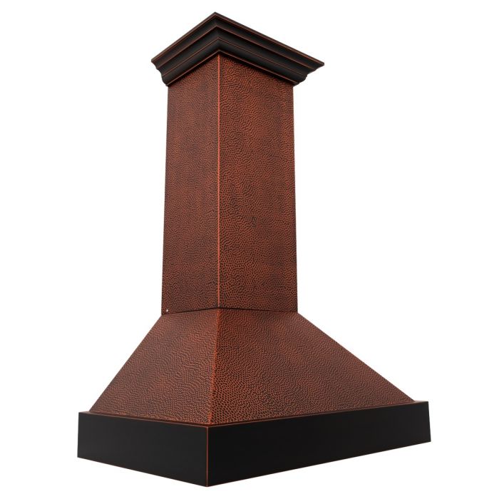 ZLINE 30" Wall Mount Range Hood in Hand-Hammered Copper Finish, 655-HBXXX-30