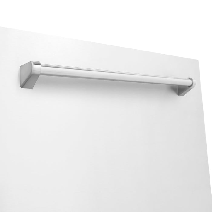 ZLINE 24" Monument Series Top Control Dishwasher in White Matte, DWMT-WM-24