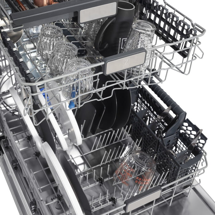 ZLINE 24" Monument Series Dishwasher with Top Control in Stainless Steel, DWMT-304-24