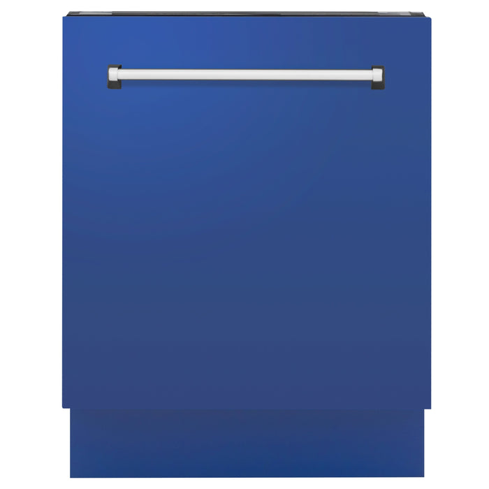 ZLINE 24" Tallac Series Top Control Dishwasher in Blue Matte with 3rd Rack, DWV-BM-24