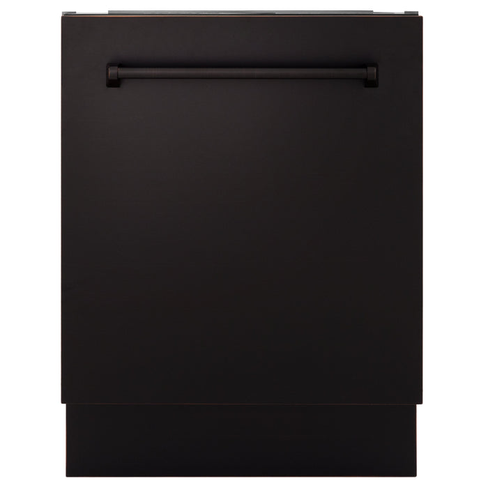 ZLINE 24" Tallac Series Top Control Dishwasher in Oil Rubbed Bronze with 3rd Rack, DWV-ORB-24