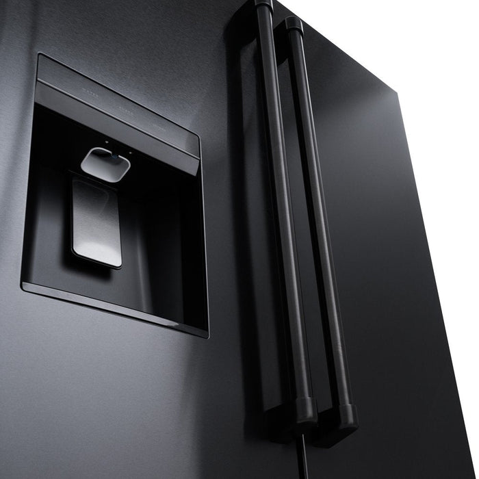 ZLINE 36" Standard-Depth Refrigerator in Black Stainless Steel, RSM-W-36-BS