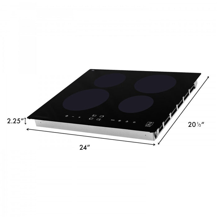 ZLINE 24" Induction Cooktop with 4 Electric Burners, RCIND-24