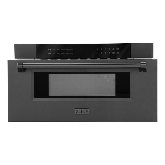 ZLINE 30" Built-In Microwave Drawer In Black Stainless Steel, MWD-30-BS