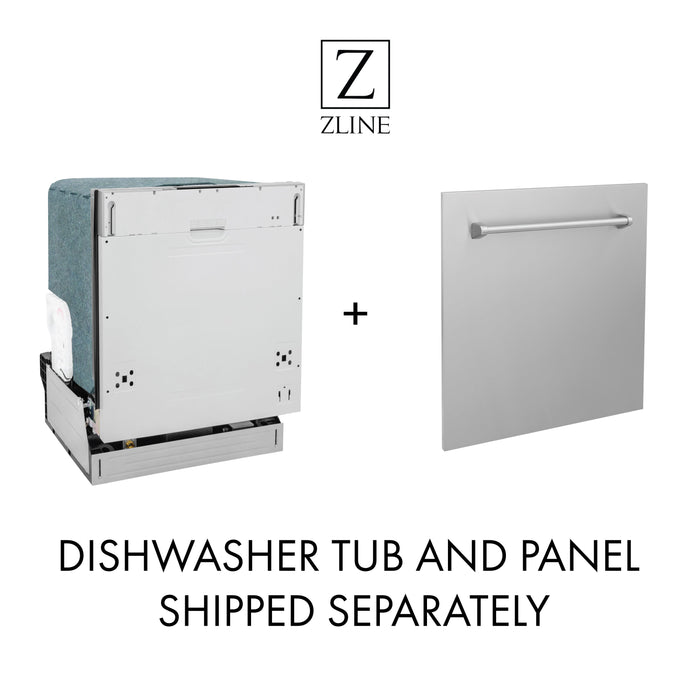 ZLINE 24" Classic Top Control Dishwasher in Custom Panel Ready, DW7713-24