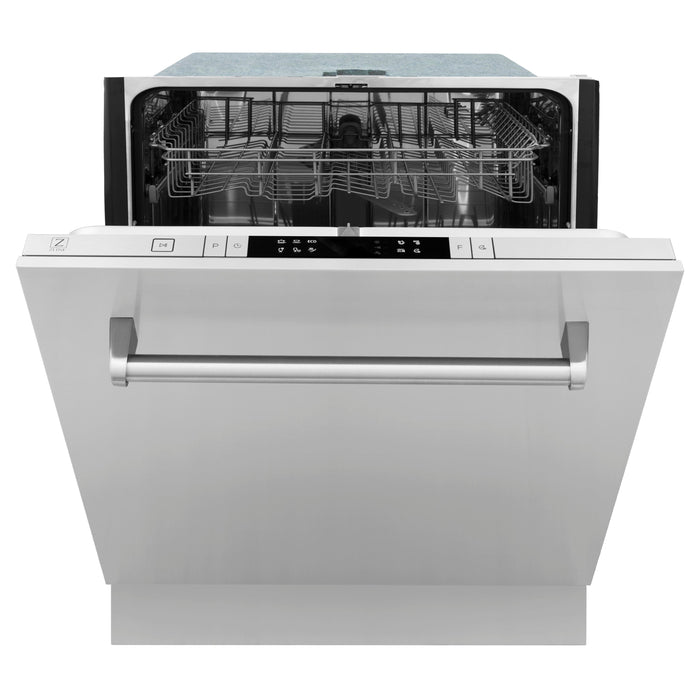 ZLINE 24" Classic Top Control Dishwasher in Stainless Steel with Traditional Style Handle, DW-304-H-24