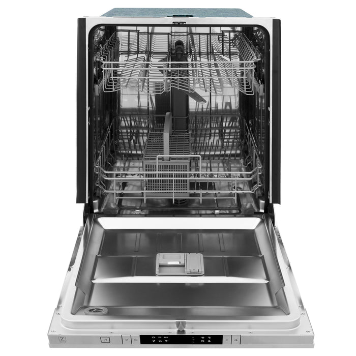 ZLINE 24" Classic Top Control Dishwasher in Stainless Steel with Traditional Style Handle, DW-304-H-24