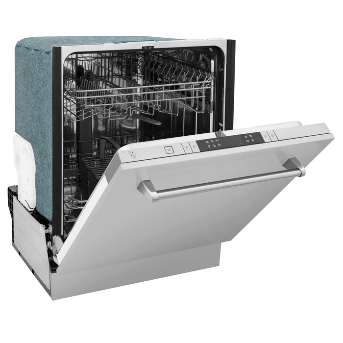 ZLINE 24" Classic Top Control Dishwasher in Stainless Steel with Traditional Style Handle, DW-304-H-24