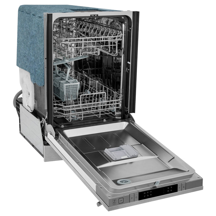 ZLINE 18" Classic Top Control Dishwasher in DuraSnow® Stainless Steel, DW-SN-18