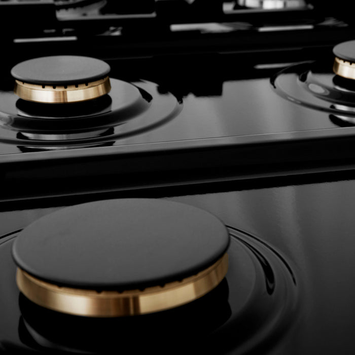 ZLINE 36" Porcelain Rangetop in DuraSnow® Stainless Steel With 6 Gas Burners And Griddle, RTS-BR-GR-36