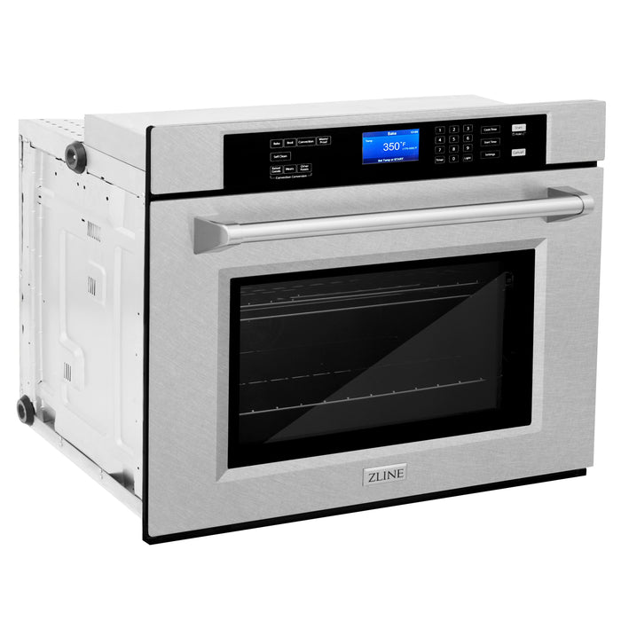 ZLINE 30" Single Wall Oven in DuraSnow® Stainless Steel, AWSS-30