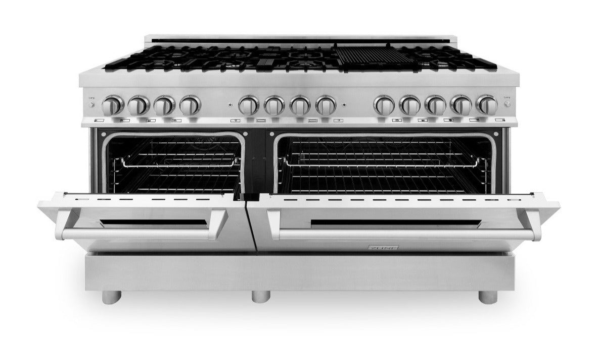 ZLINE 60" Dual Fuel Range in Stainless Steel, RA60