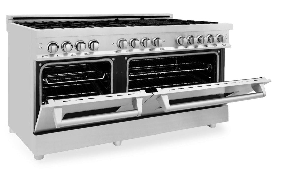 ZLINE 60" Dual Fuel Range in Stainless Steel, RA60