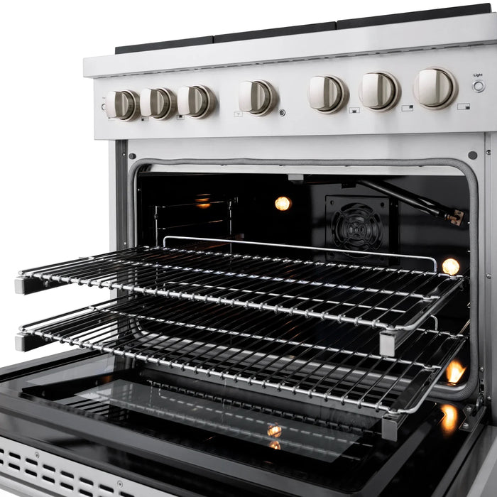 ZLINE 36" Professional Gas Range with 6 Burners in Stainless Steel, SGR36