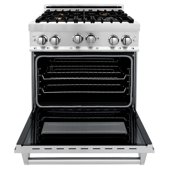 ZLINE 30" All Gas Range in Stainless with Brass Burners, RG-BR-30