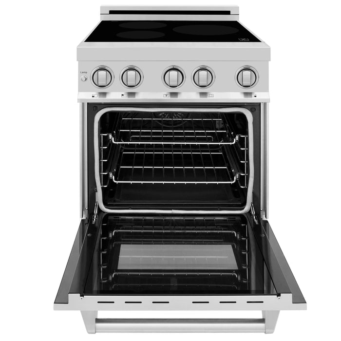 ZLINE 24" Induction Range with 3 Element Stove in Stainless Steel, RAIND-24