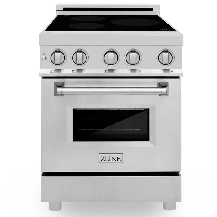 ZLINE 24" Induction Range with 3 Element Stove in Stainless Steel, RAIND-24