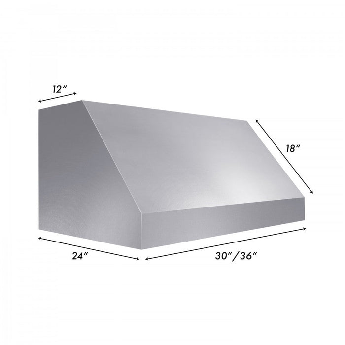 ZLINE 36" Under Cabinet Range Hood in DuraSnow®  Stainless Steel, 8685S-36