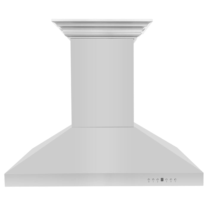 ZLINE 36" Island Mount Range Hood in Stainless Steel with CrownSound® Bluetooth Speakers, KL3iCRN-BT-36