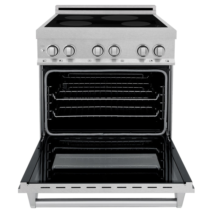 ZLINE 30" Induction Range with 4 Element Stove in DuraSnow® Stainless Steel, RAINDS-SN-30