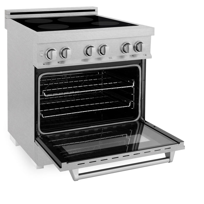 ZLINE 30" Induction Range with 4 Element Stove in DuraSnow® Stainless Steel, RAINDS-SN-30