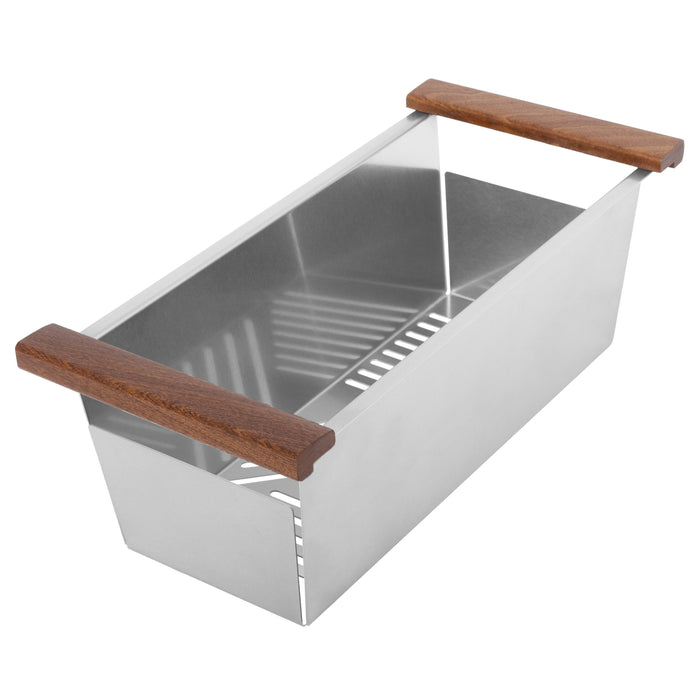 ZLINE 45" Garmisch Undermount Single Bowl Kitchen Sink in Stainless Steel with Bottom Grid and Accessories, SLS-45