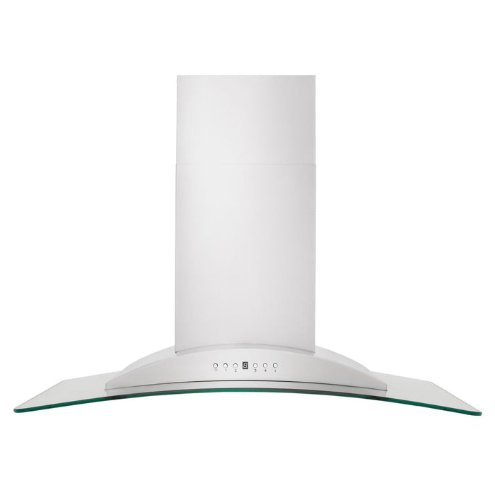 ZLINE 36" Convertible Vent Wall Mount Range Hood in Stainless Steel & Glass, KN-36