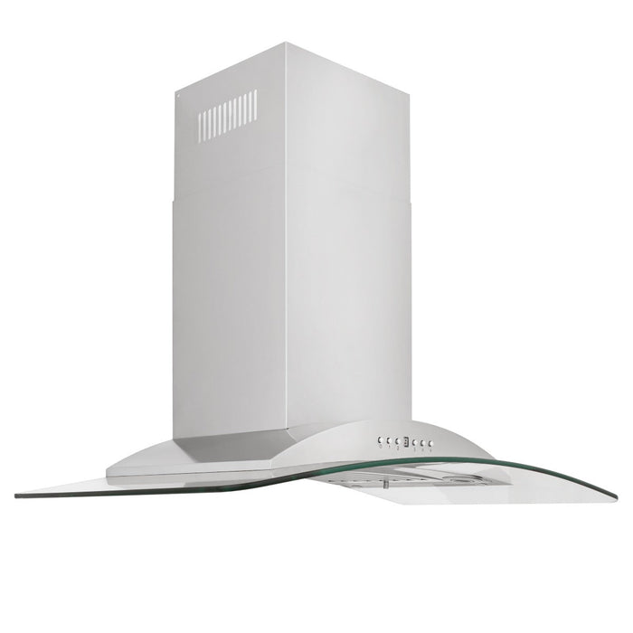 ZLINE 36" Convertible Vent Wall Mount Range Hood in Stainless Steel & Glass, KN-36