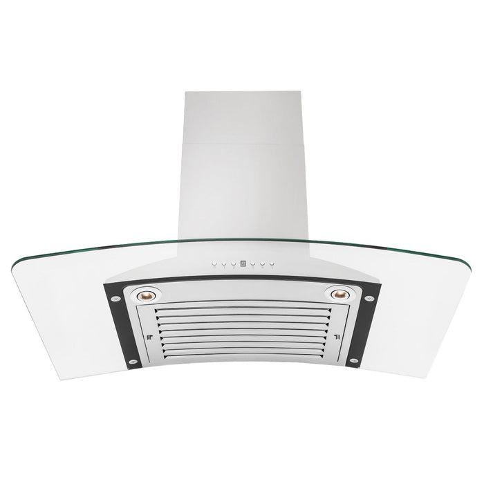 ZLINE 36" Convertible Vent Wall Mount Range Hood in Stainless Steel & Glass, KN-36