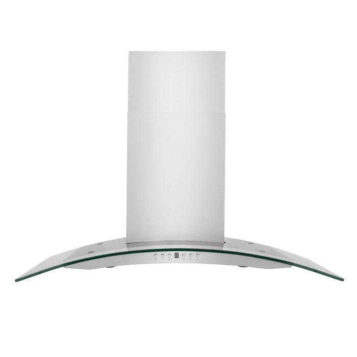 ZLINE 48" Convertible Wall Mount Range Hood in Stainless Steel & Glass, KN4-48