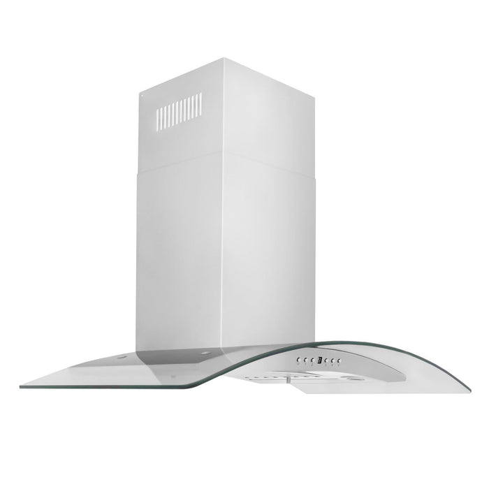 ZLINE 30" Convertible Wall Mount Range Hood in Stainless Steel & Glass, KN4-30