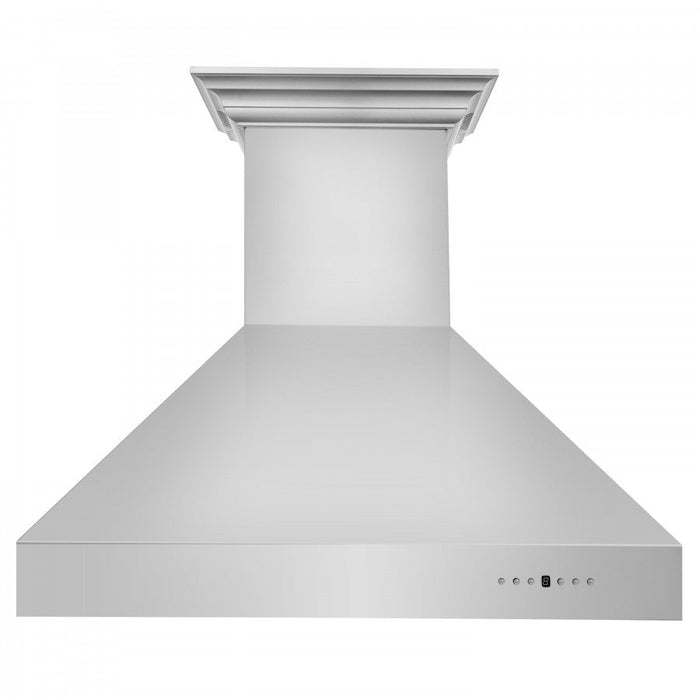 ZLINE 48" Ducted Wall Mount Range Hood in Stainless Steel with Built-in CrownSound® Bluetooth Speakers, 667CRN-BT-48