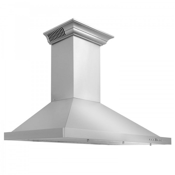 ZLINE 36" Wall Mount Range Hood with Built-in CrownSound® Bluetooth Speakers in Stainless Steel, KL2CRN-BT-36