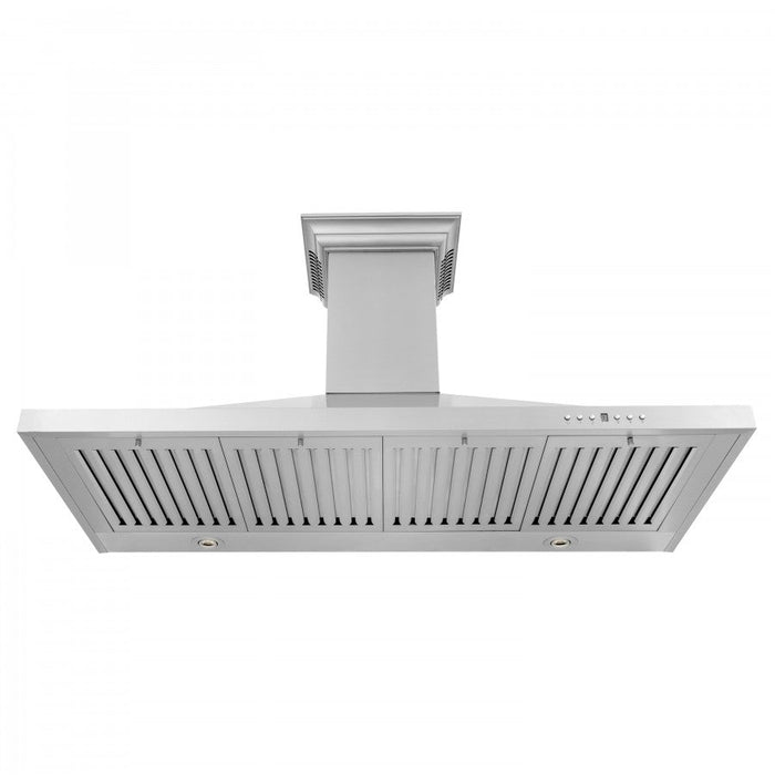 ZLINE 48" Wall Mount Range Hood in Stainless Steel with Built-in CrownSound® Bluetooth Speakers, KBCRN-BT-48